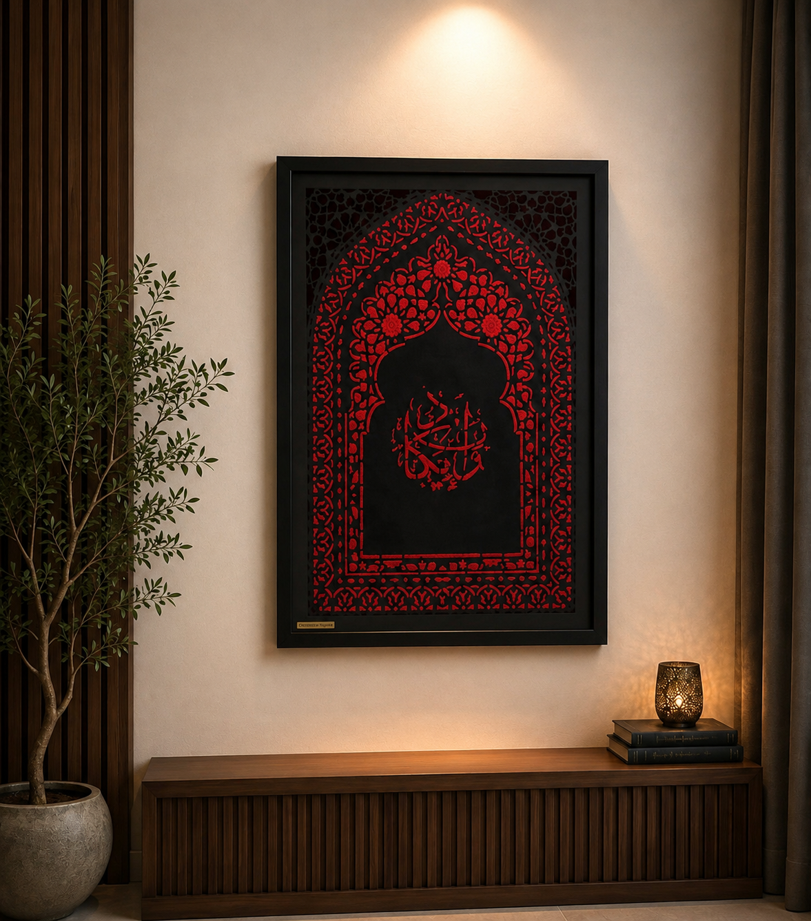 تابلو مخمل گنبدی
